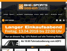 Tablet Screenshot of bikesports-seeheim.de